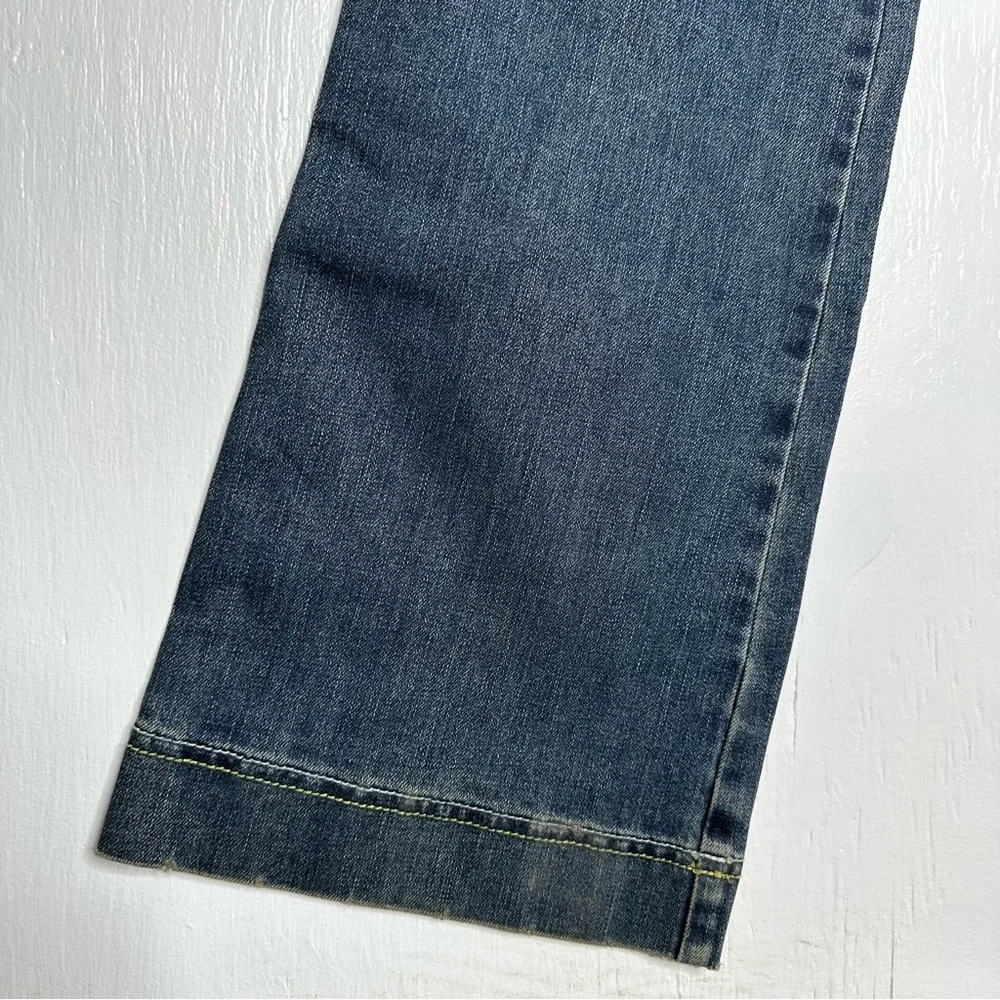 Pinko Womens Bootcut Jeans Size 31 Medium Wash‎ Stretch NEW Embroidered Pockets